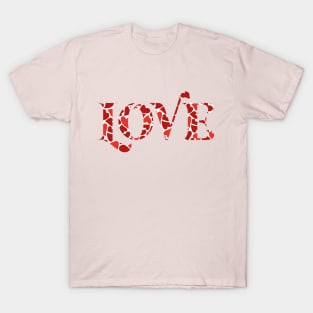 Love with hearts T-Shirt
